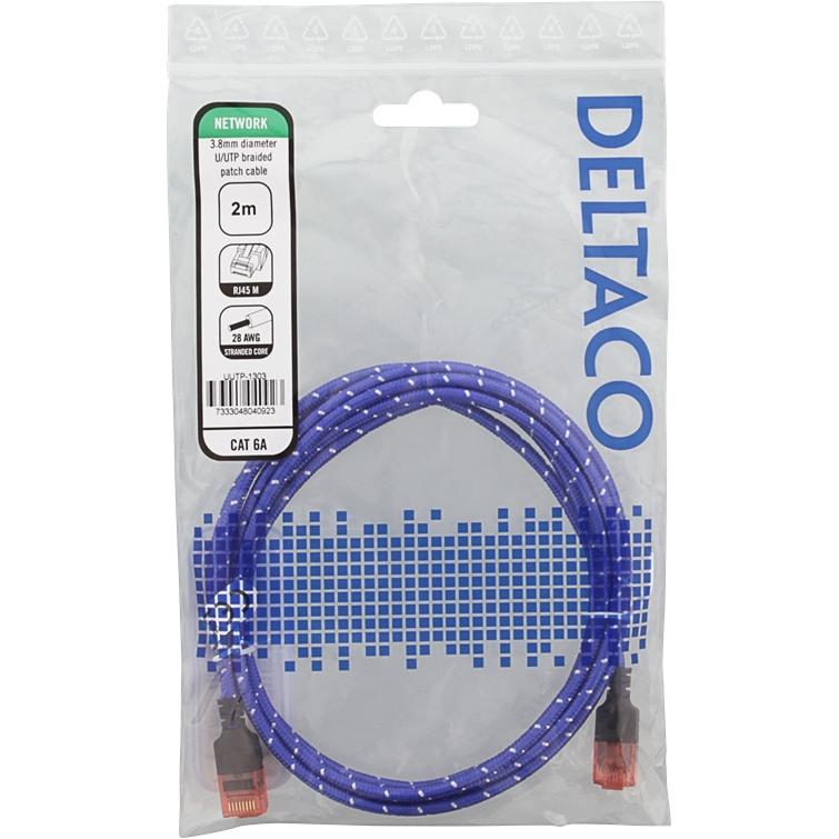 Thumbnail - Deltaco Patchkabel (U/UTP, CAT6a, 2 m), Netzwerkkabel