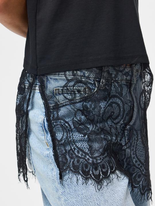Actual product image Pieces PCMAVE SPITZEN T-Shirt (S)