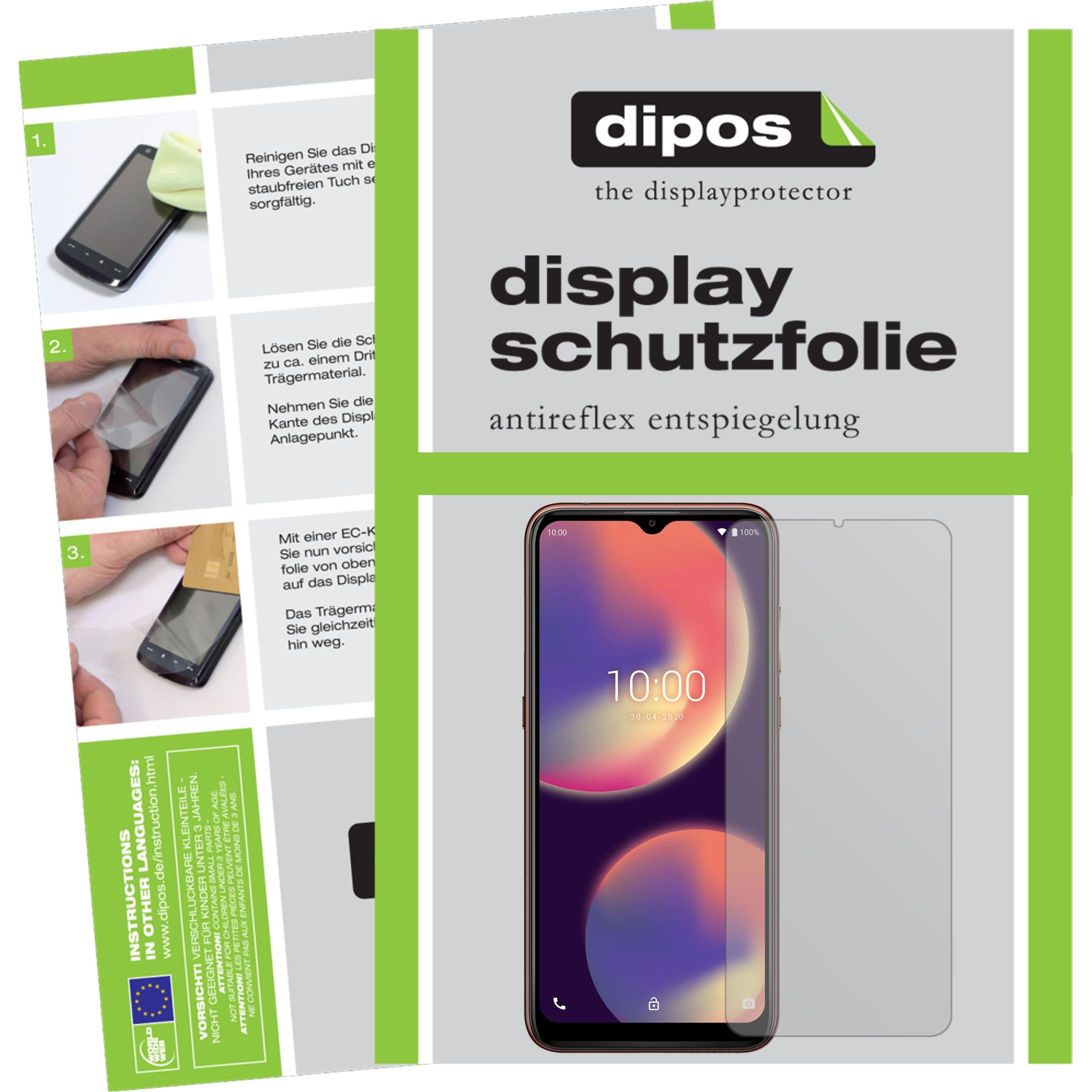 Dipos Displayschutzfolie Antireflex (6 Stück, Wiko View 4), Smartphone Schutzfolie, Transparent