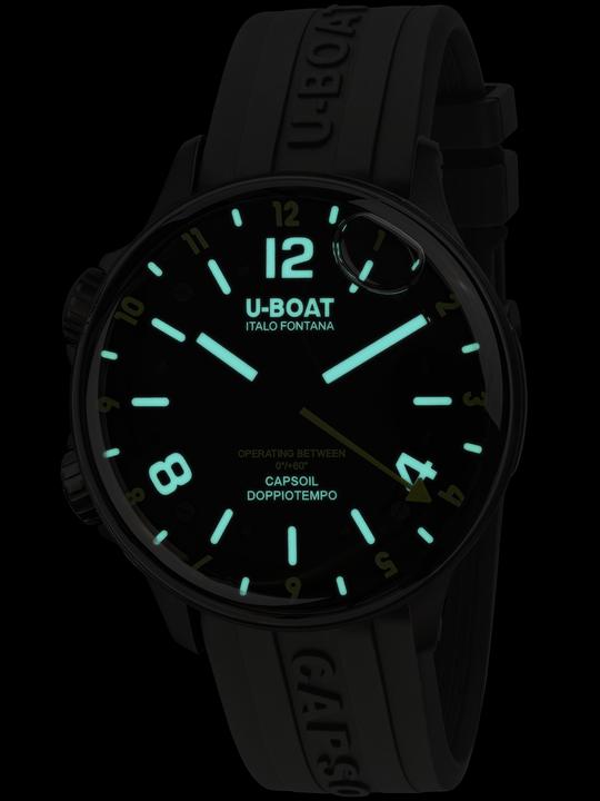 Produktbild U-Boat 8840/B Capsoil Doppiotempo DLC GMT 45mm 10ATM (Analoguhr, 45 mm)
