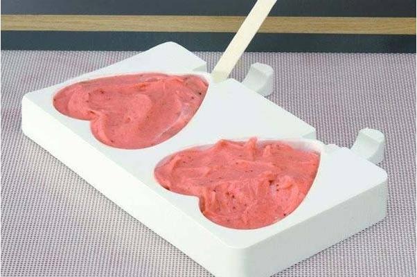 Produktbild Silikomart Set Gel03 Heart-Ic Set 2 Easy Cream