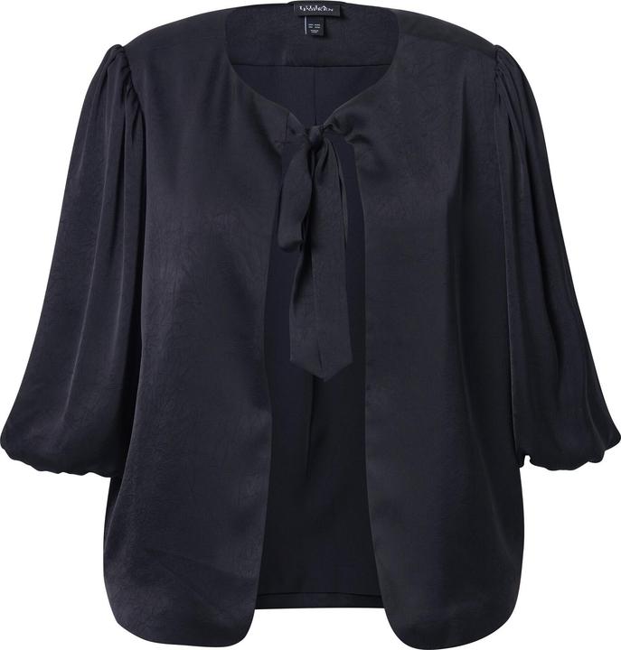 Image du produit Ulla Popken Veste courte à col rond et larges manches 3/4, noeud (42, 44)