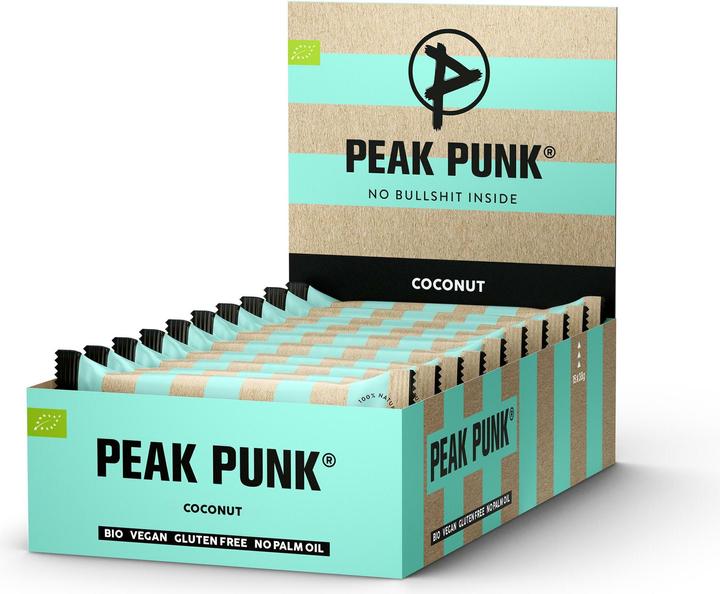 Peak Punk Bio Energy Bar (Coconut, 15 Stk., 570 g)