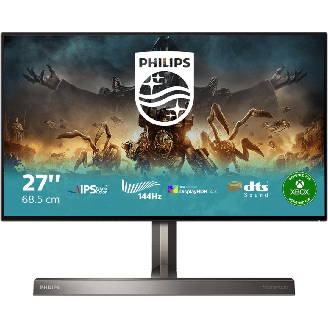 Philips 279M1RV/00 (3840 x 2160 Pixel, 27"), Monitor, Schwarz