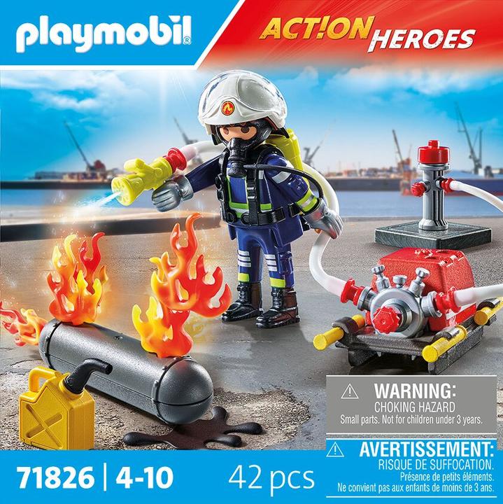 Produktbild Playmobil 71826 Löschung eines Gastanks (71826, Playmobil Action Heroes)