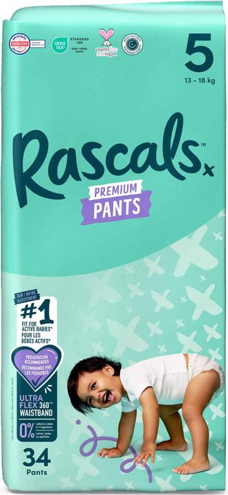 Produktbild Rascals Premium Pants (Gr. 5, Tragepack, 34 Stück)