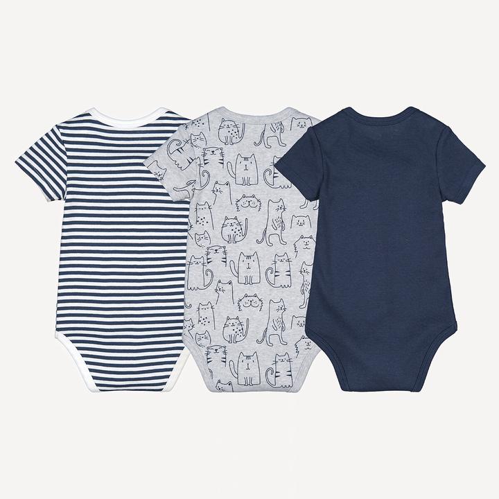 Actual product image La Redoute Collections 3er Pack kurzärmelige Bodys (80)