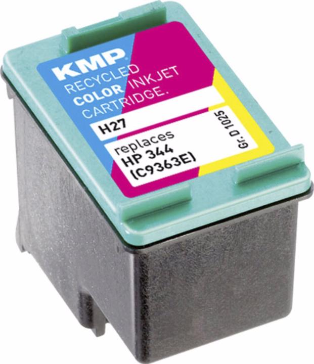 Produktbild KMP H27 Tintenpatrone color kompatibel mit HP C 9363 E (C, M, Y)