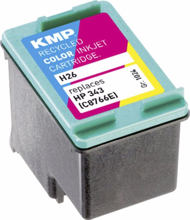 Produktbild KMP H26 Tintenpatrone color kompatibel mit HP C 8766 E (M, C, Y)