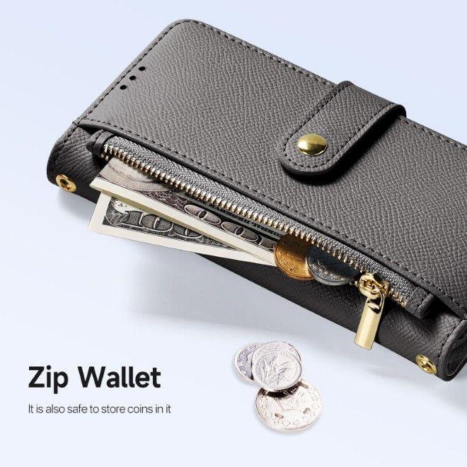 Actual product image Dux Ducis Lawa Series MagSafe Kunstleder Bookcover Hülle (Samsung Galaxy S25 Edge)