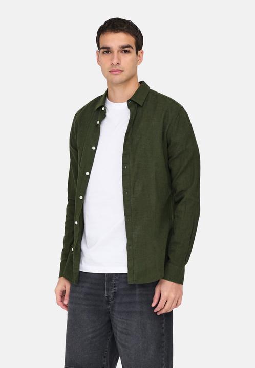 Produktbild Only & Sons Onscaiden Life Ls Solid Linen Shirt Noos (L)