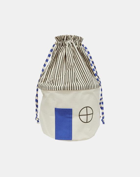 Produktbild OYOY Mini Spielzeugkorb Koya Large Optic Blue