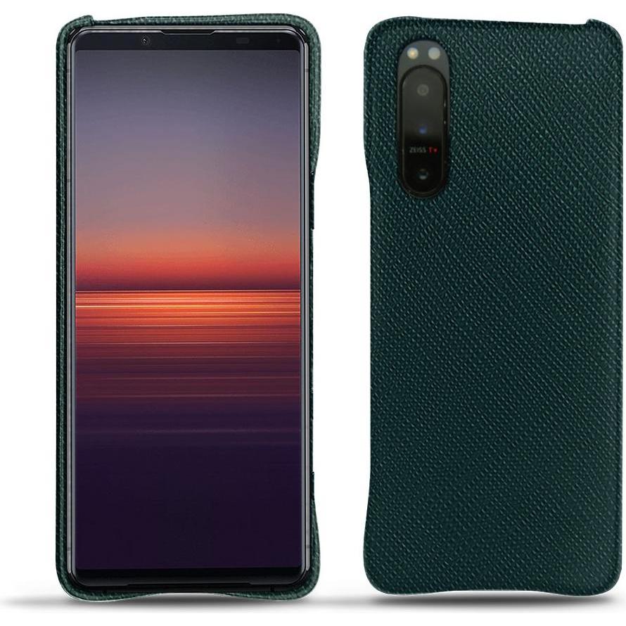 Noreve Lederschutzhülle (Sony Xperia 5 II), Smartphone Hülle, Grün