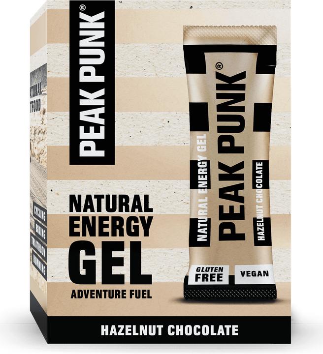 Image du produit Peak Punk Gel énergétique naturel (Chocolate, Noisette, 12 pcs, 300 g)