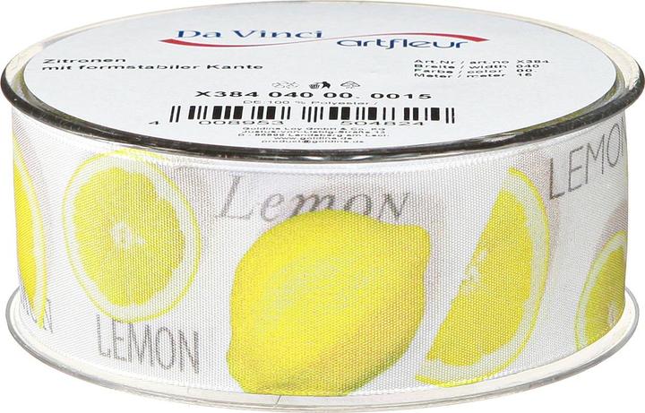 Produktbild Viana Dekoband mit Zitronenmotiv in aus Sommerdeko (1x)