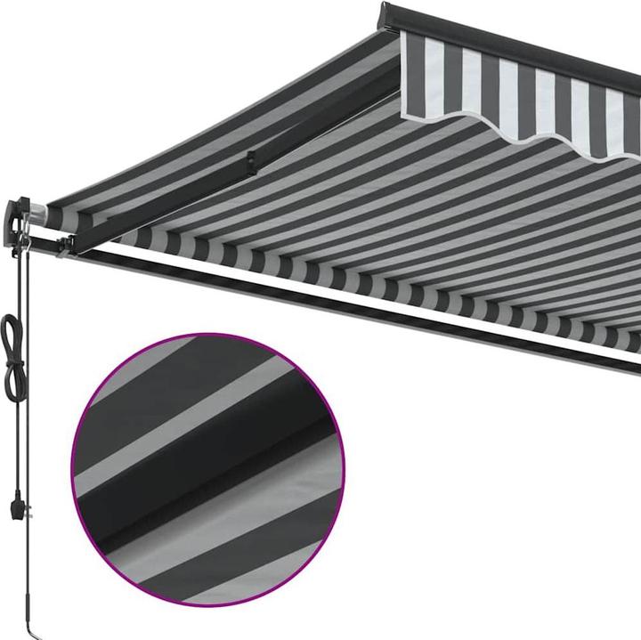 Actual product image vidaXL Markise Gelenkarmmarkise Sonnenmarkise Balkon Automatisch 600x300cm (6 m)