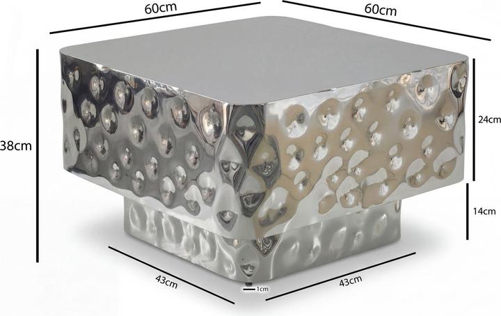 Produktbild Wohnling Aluminium (60 x 60 x 38 cm)