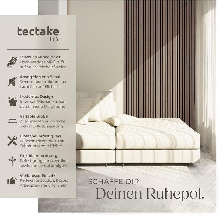 Produktbild tectake 2er Set Akustikpaneele Sonic Wall (60 x 120 cm)