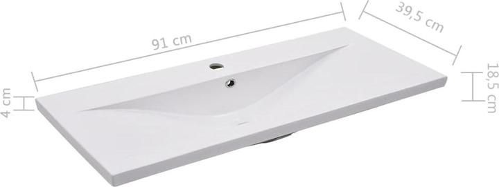 Immagine prodotto vidaXL Waschbeckenunterschrank mit Waschbecken