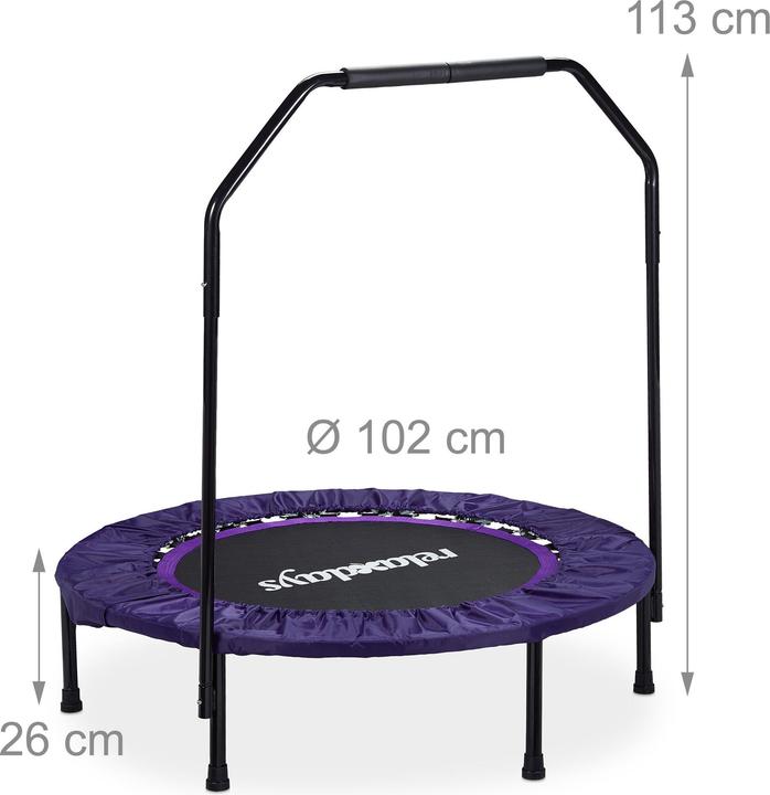 Actual product image Relaxdays minitramp (102 cm)