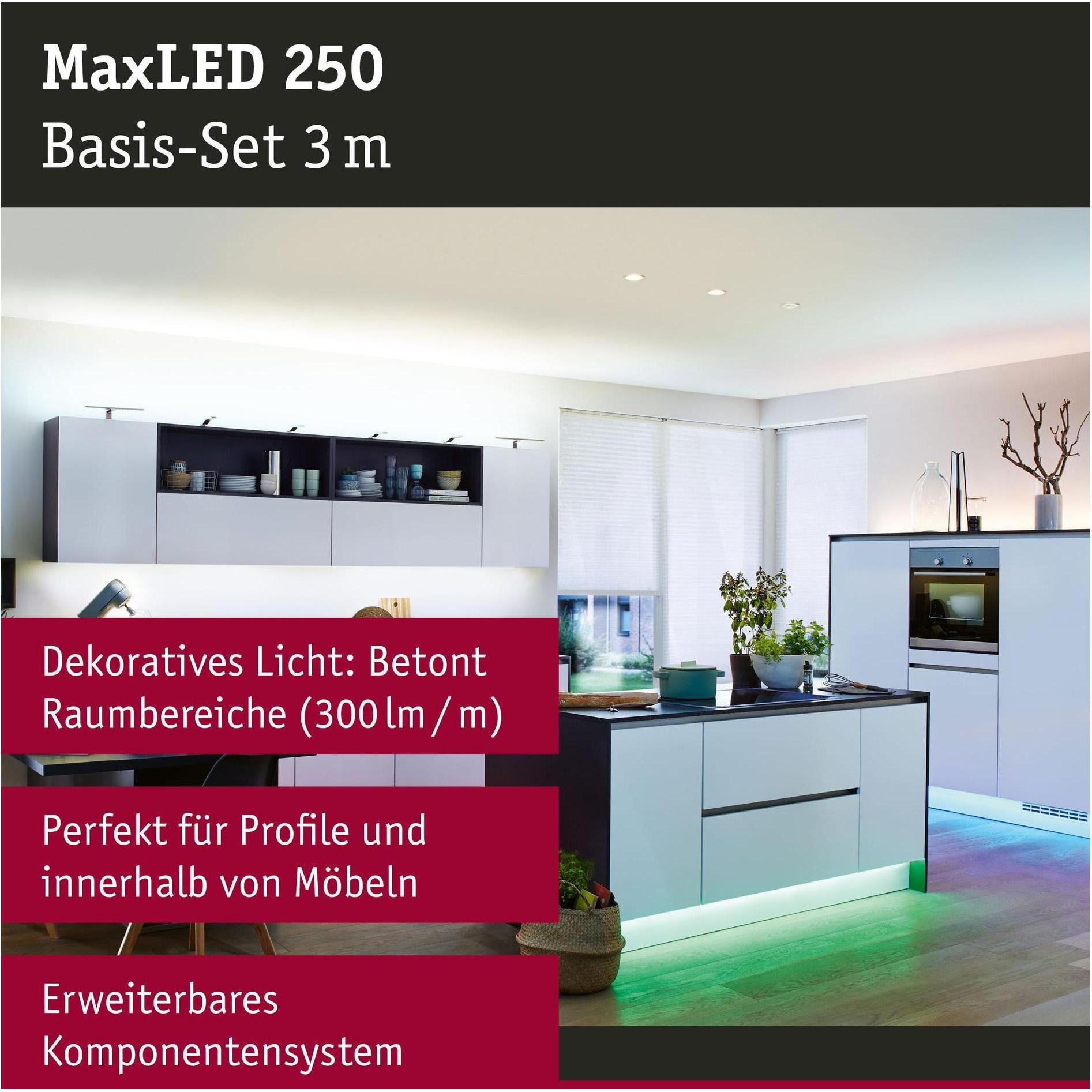 Thumbnail - Paulmann, LED Streifen, MaxLED 250 Stripe Set (Mehrfarbig, 300 cm, Indoor)