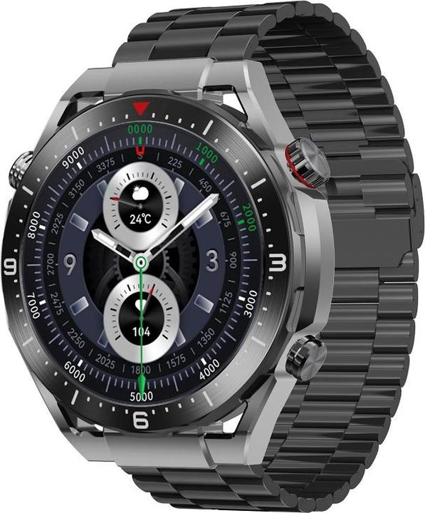 Actual product image Maxcom SMARTWATCH ECOWATCH EW01 BLACK 1.52 HD/360X360/400mAh/7-20 DIAS/BT CALLS/BLE 5.2 EW01BK (51 mm)