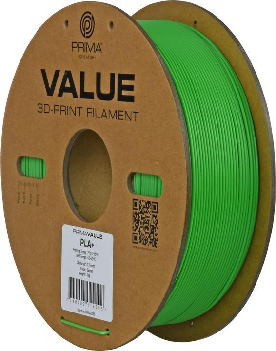 Image du produit Prima Creator PrimaValue PLA+ (PLA, 1.75 mm, 1320 g, Vert)