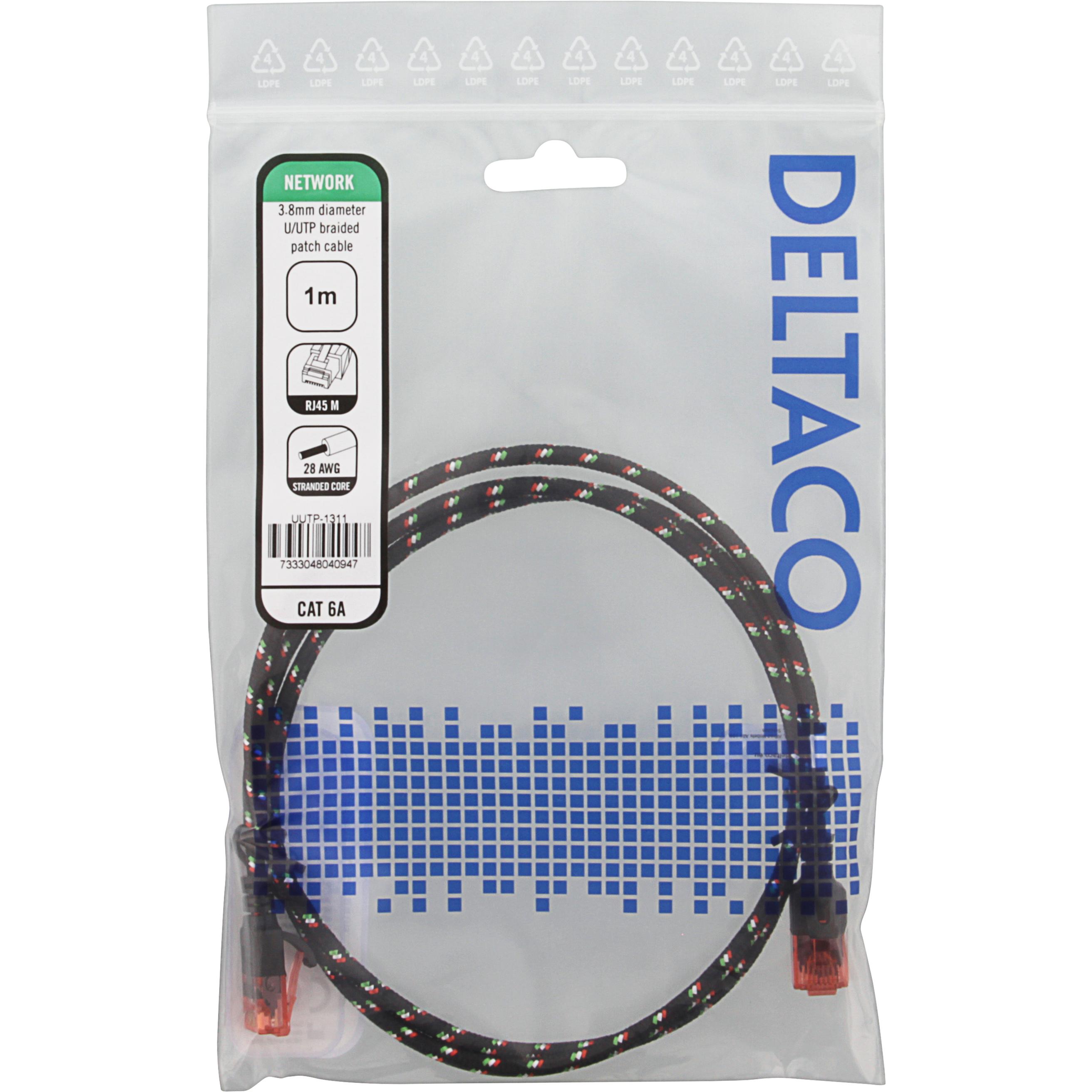 Thumbnail - Deltaco Gaming Patchkabel (U/UTP, CAT6a, 1 m), Netzwerkkabel