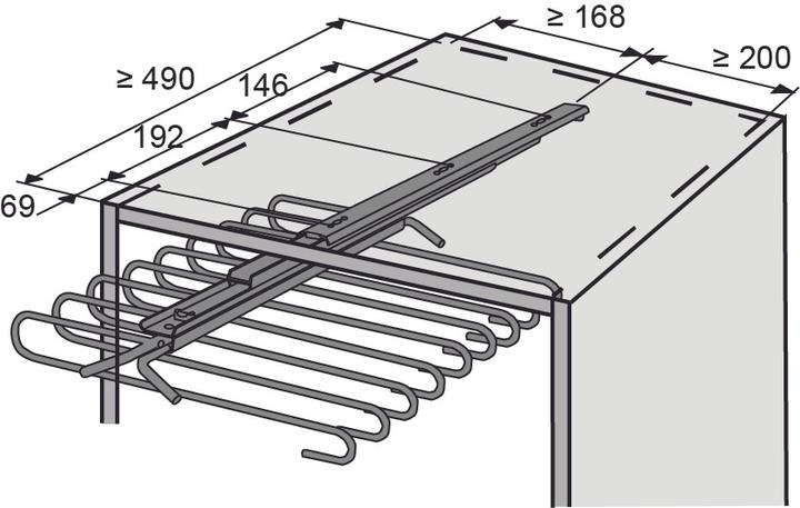 Image du produit Hettich Porte-pantalons télescopique