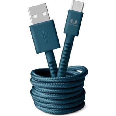 Fresh'N Rebel FRESH'N R USB - Micro USB 1.5m 2UMC150PB Fabriq cable Petrol Blue (1.50 m), USB Kabel