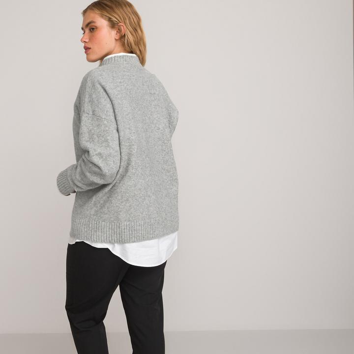 Produktbild La Redoute Collections Pullover mit rundem Ausschnitt (L)
