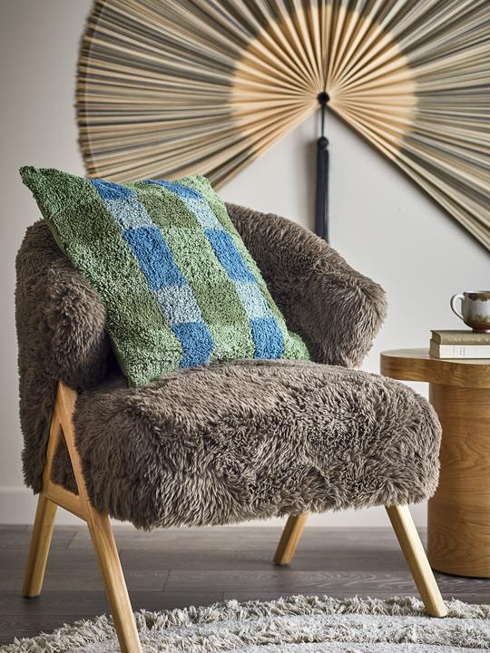 Actual product image Bloomingville - Pil Cushion - Green - Cotton OEKO-TEX® (50 x 50 cm)