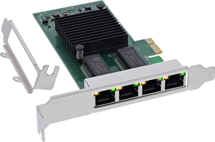 Produktbild InLine Quad Gigabit Netzwerkkarte (Mini PCI Express)