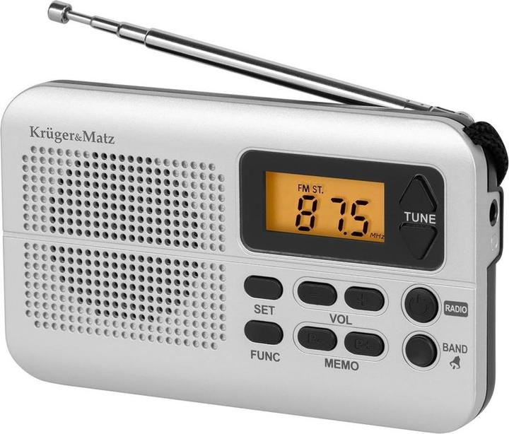Image du produit Krüger&Matz KM 819 Radio portable, gris clair (AM)