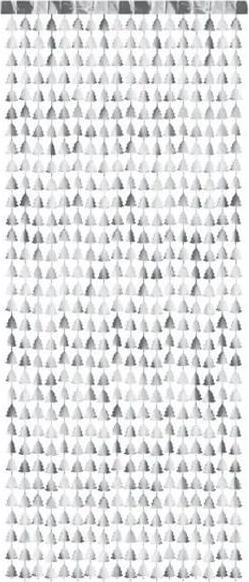Produktbild Partydeco Party curtain - Christmas trees, silver, 100x245cm (1 pkt / 1 pc.) (1 Stk.)