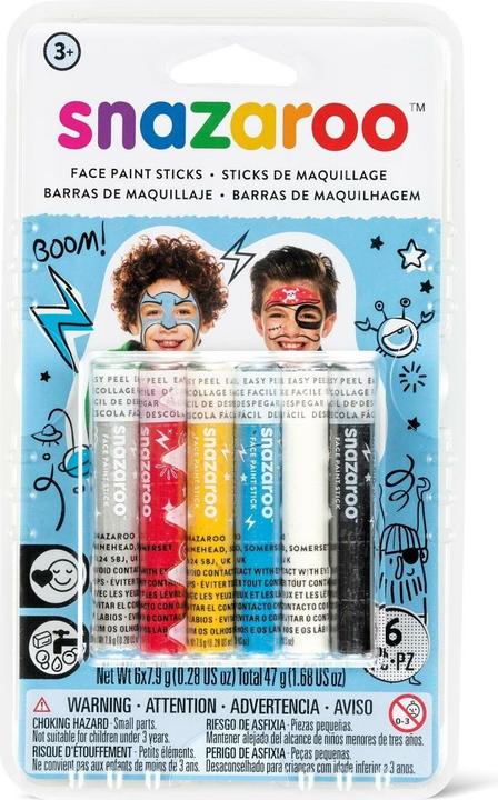 Immagine prodotto Snazaroo Accessori Matite trucco ragazzi, 6 pezzi