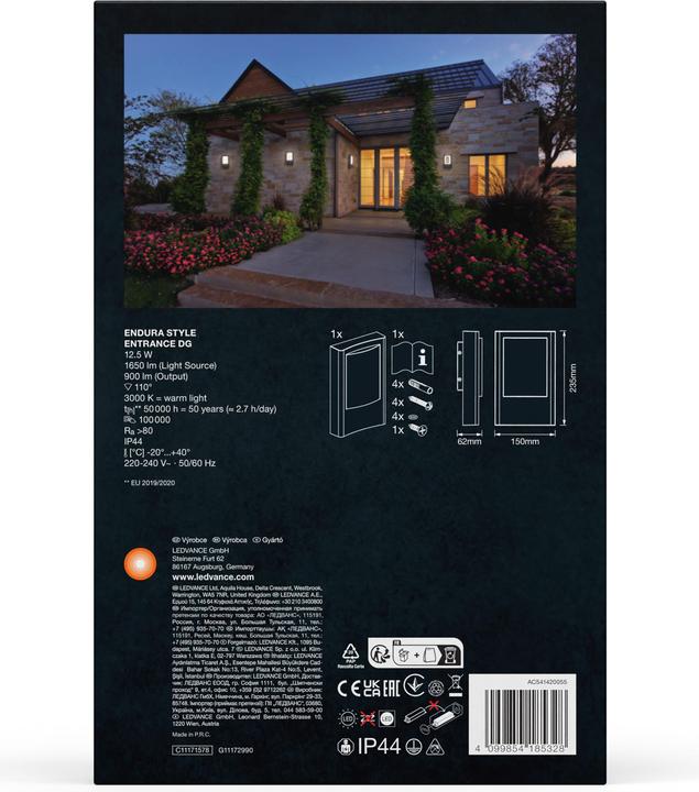 Produktbild Ledvance Endura Style Entrance Dark Gray (900 lm)