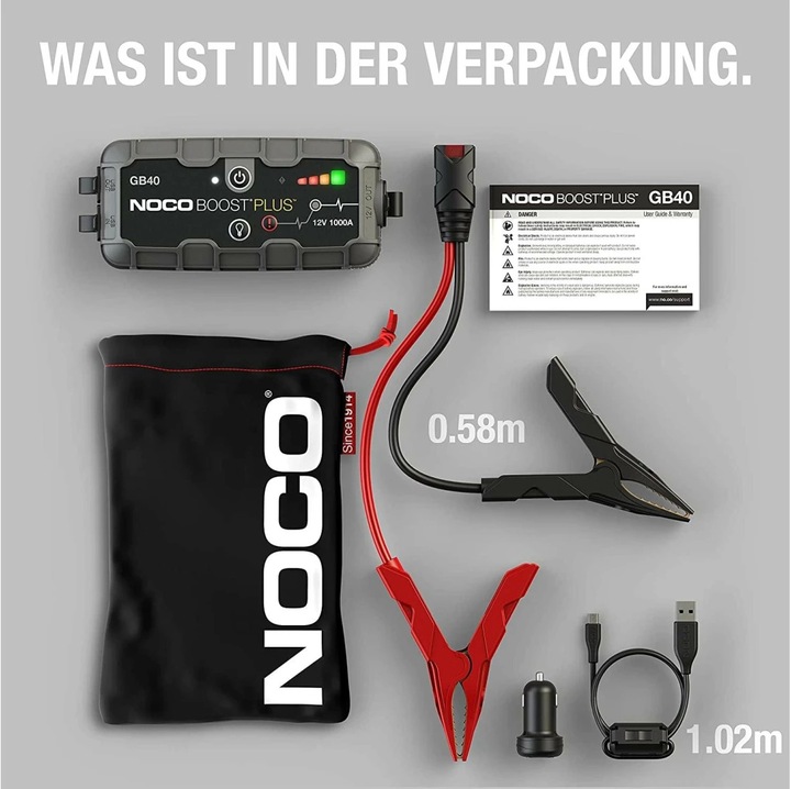 Actual product image Noco GB40 genius BOOST (1000 A, 2150 mAh)