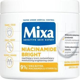Image du produit Mixa Niacinamide Bright Moisturizing And Illuminating Cream For Face, Body, And Hands - 400ml (400 ml, Crème de jour)