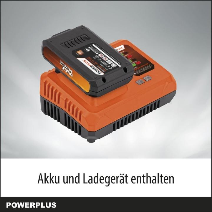 Produktbild Powerplus Dual Power Bohrhammerl set 20V- inkl. Akku 20V 2.0Ah und Ladegerät - 5 Acc.