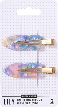 Image du produit Galeria Hobby Sister Young Lily Makeup Hair Clips Set Pink And Blue (1 pcs)