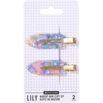 Galeria Hobby, Mollette + clip per capelli, Sister Young Lily Makeup Hair Clips Set Pink And Blue (1 pz.)