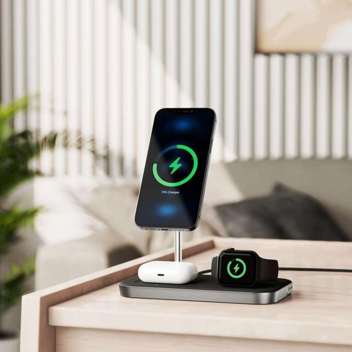 Actual product image Alogic MagSpeed 3-in-1 Wireless Charging Station