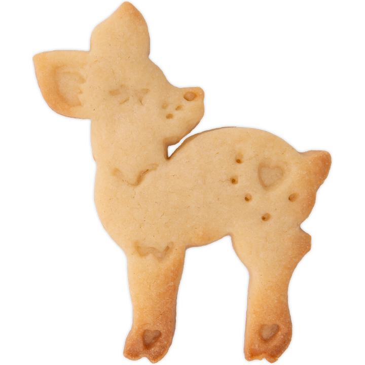 Actual product image Städter Embossed cookie cutter on card deer 7.5 cm plastic