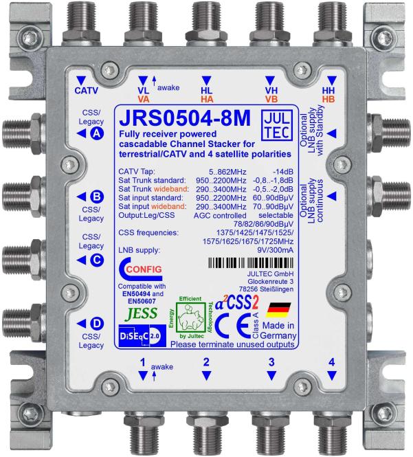 Jultec Einkabelumsetzer JRS0502-8M5 auf 2/8UB (Antennenkabel)