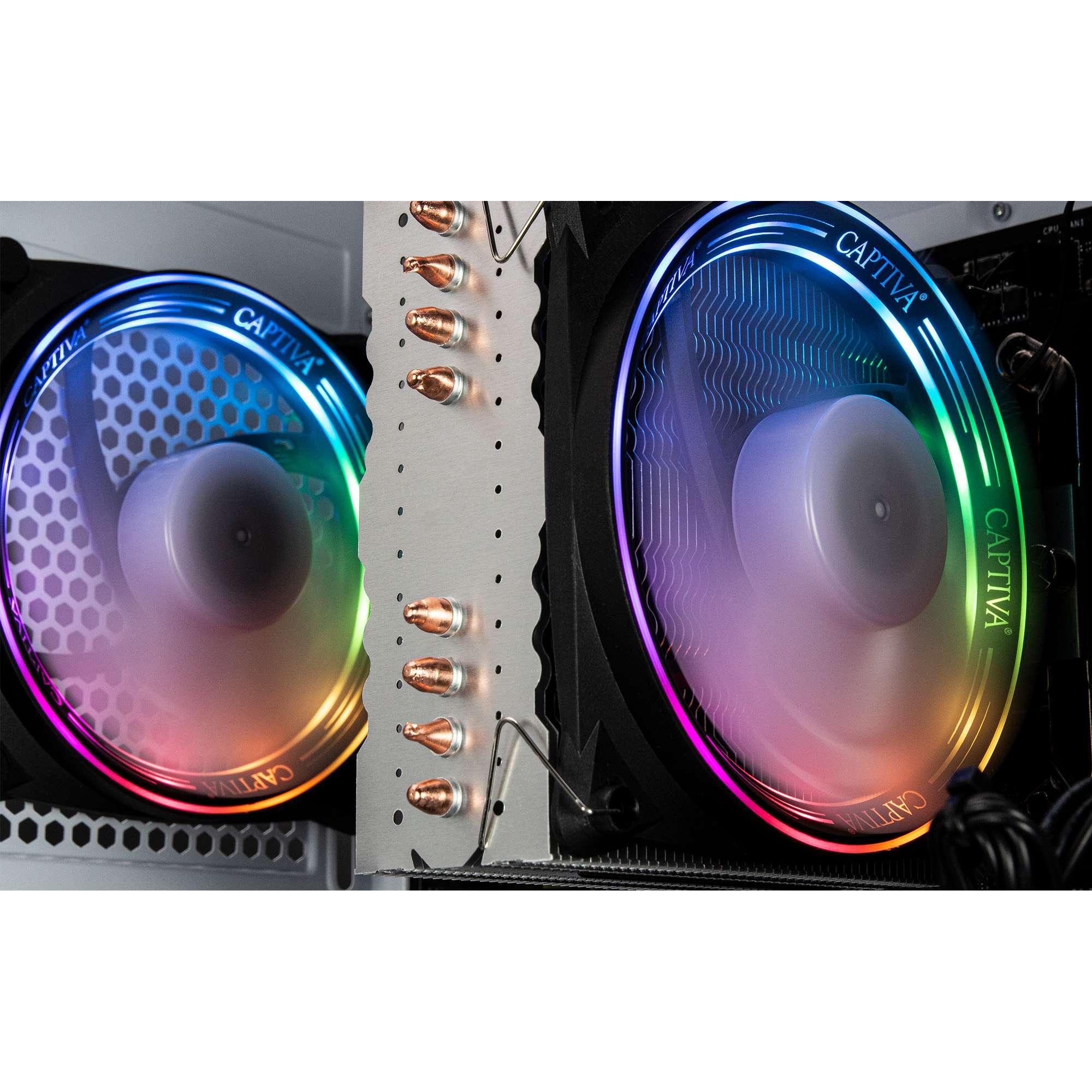 Thumbnail - Captiva Advanced Gaming R78-819 Ryzen 7 RTX 4060 Ti (AMD Ryzen 7 5700X, 16 GB, 500 GB, GeForce RTX 4060 Ti), PC, Weiss