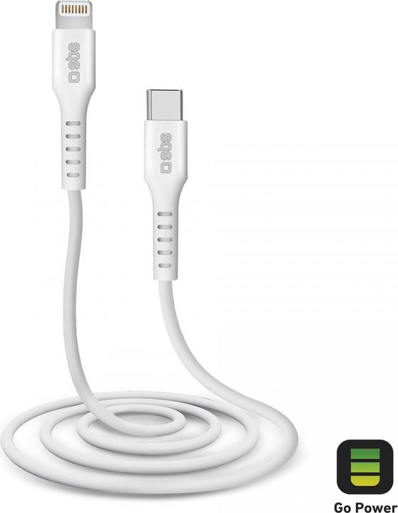 Image du produit SBS TECABLELIGTC1W Câble Lightning 1 m blanc (1 m, USB 3.2 Gen 1)