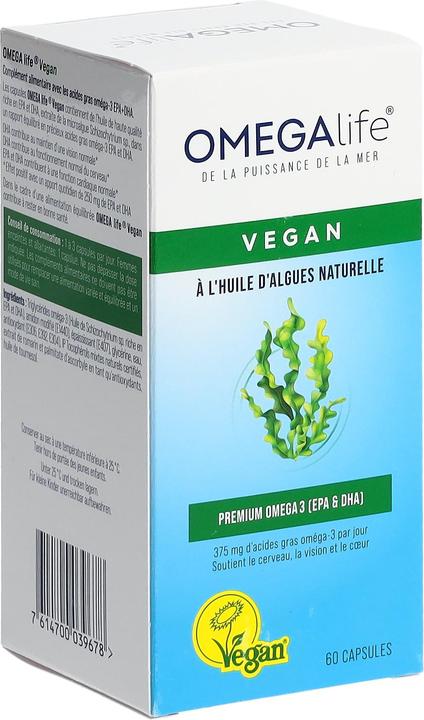 Actual product image Omega-Life Algae oil (60 pcs., Capsules, 63 g)