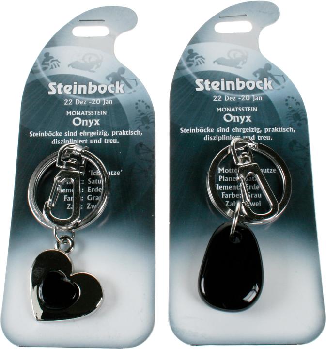 Actual product image Roost Keychain Capricorn G270 Onyx 2 motifs ass. (Onyx)
