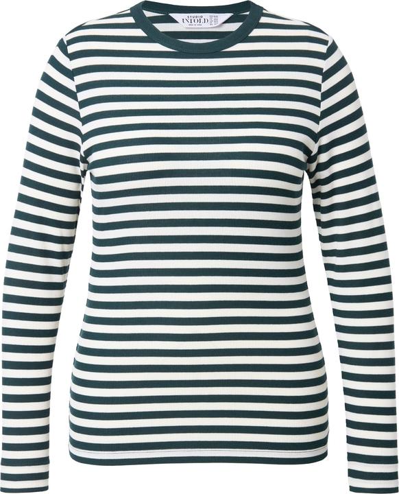 Immagine prodotto Studio Untold T-shirt dal taglio aderente in jersey a righe con maniche lunghe (46, 48)